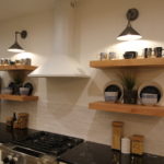 Open Shelving in Weaver Barns Home.